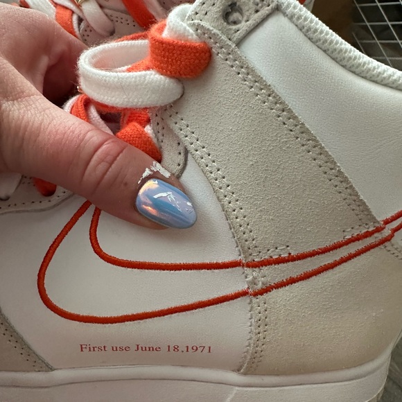 Nike Dunk High White and Orange - Picture 6 of 6